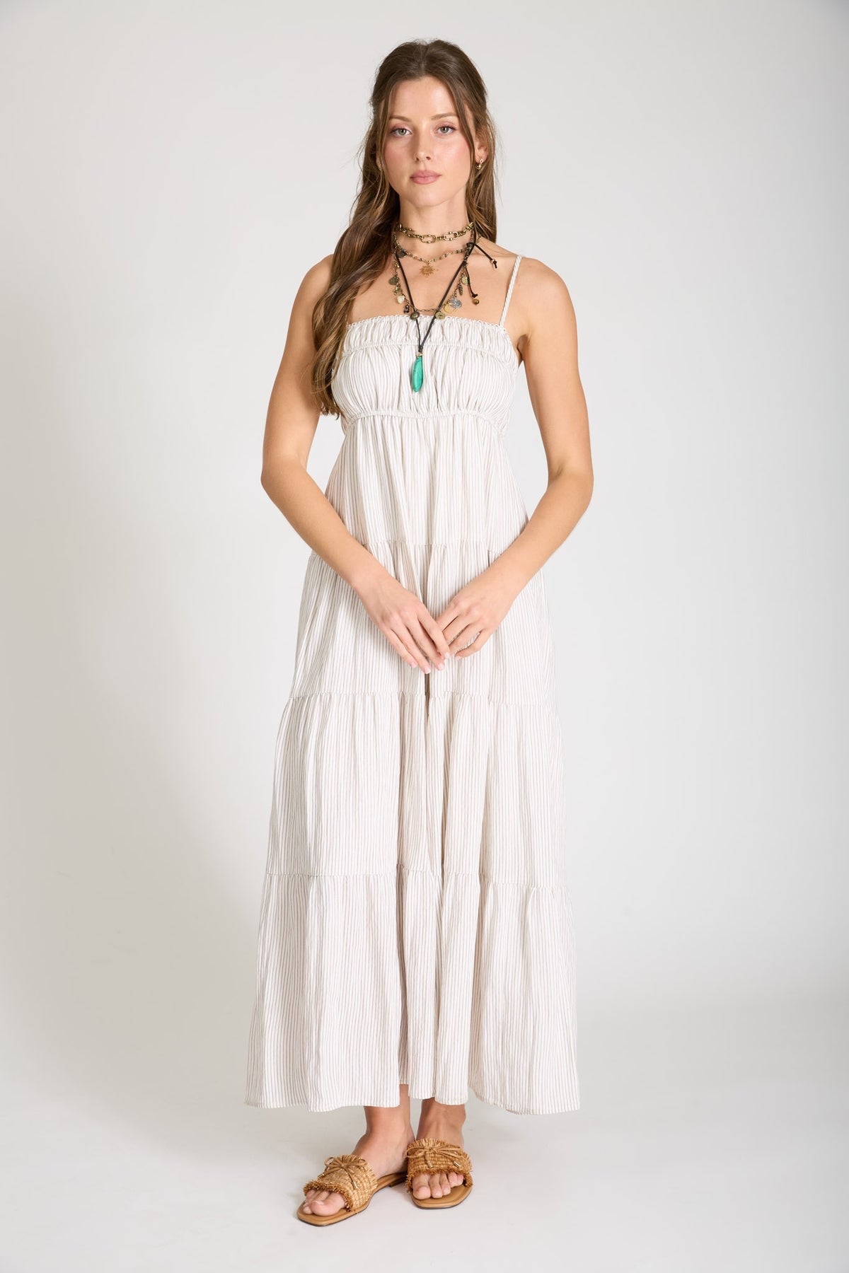 Casual Summer Dress- Mocha