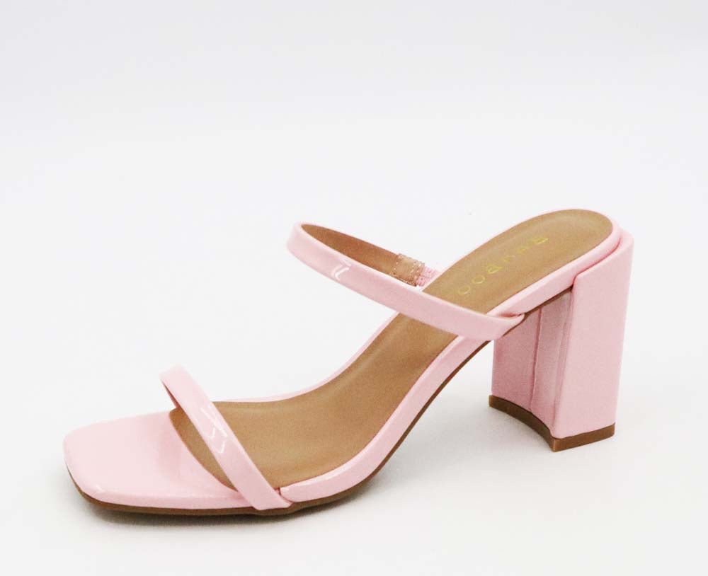 Date Night Block Heels-Lt Pink