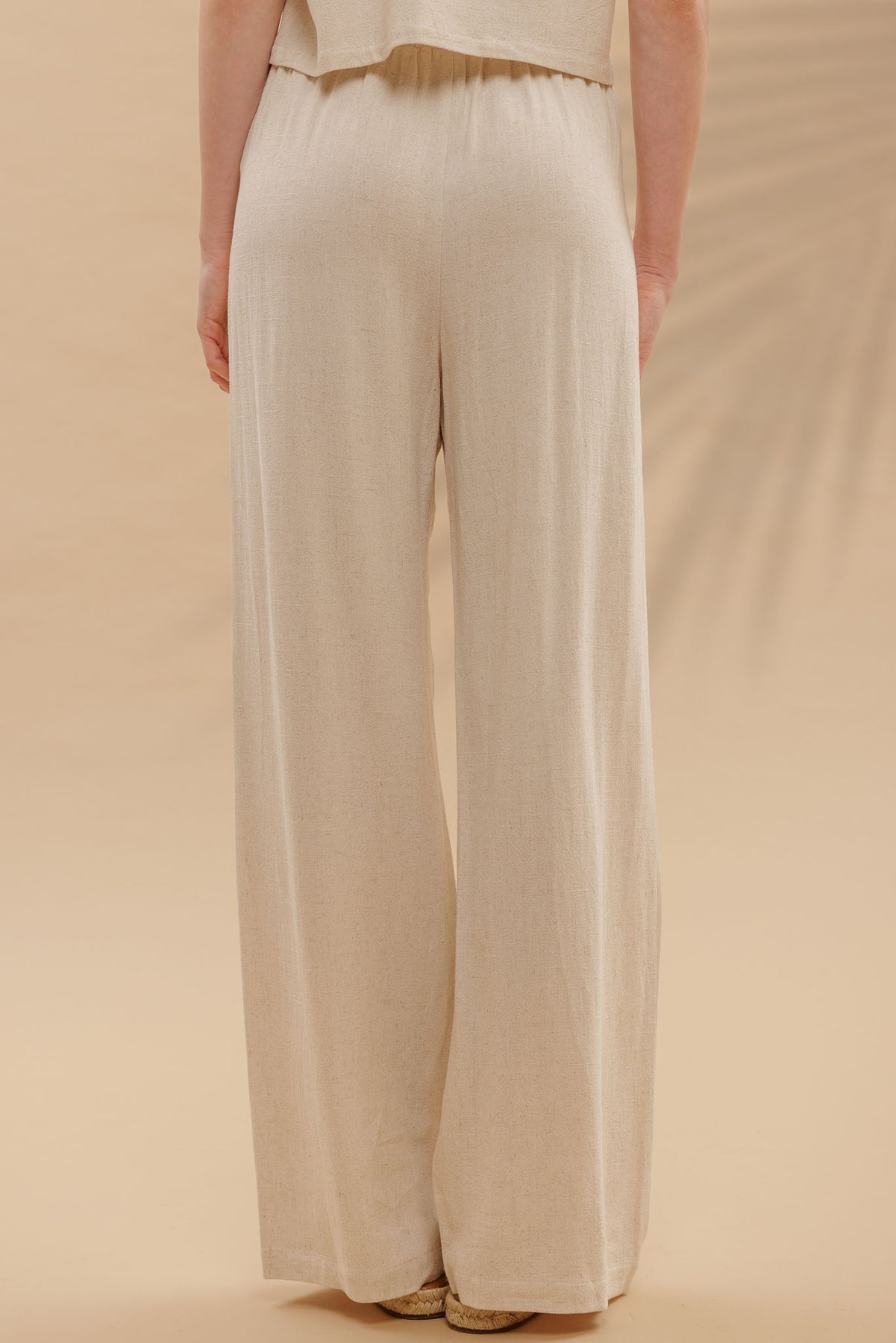 Summer Linen Pants-Oatmeal