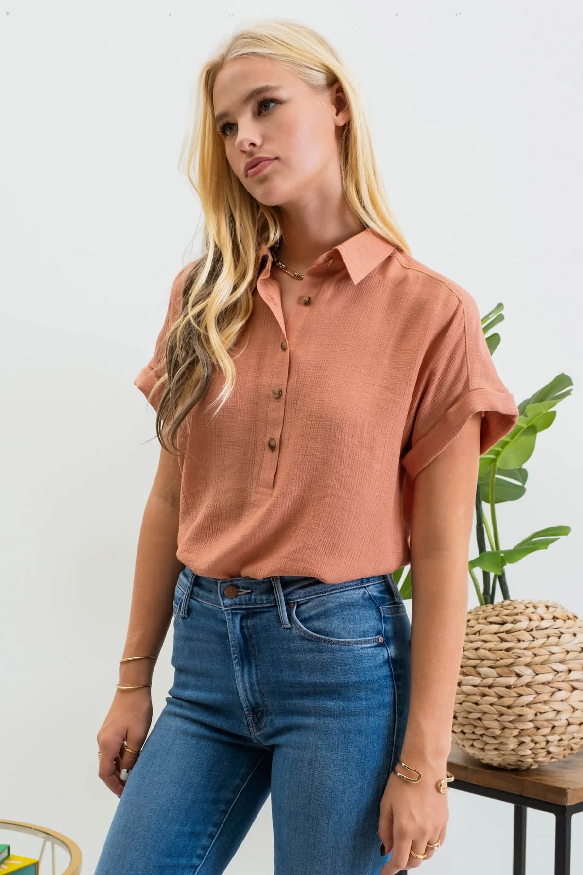 Just Peachy Top-Sienna