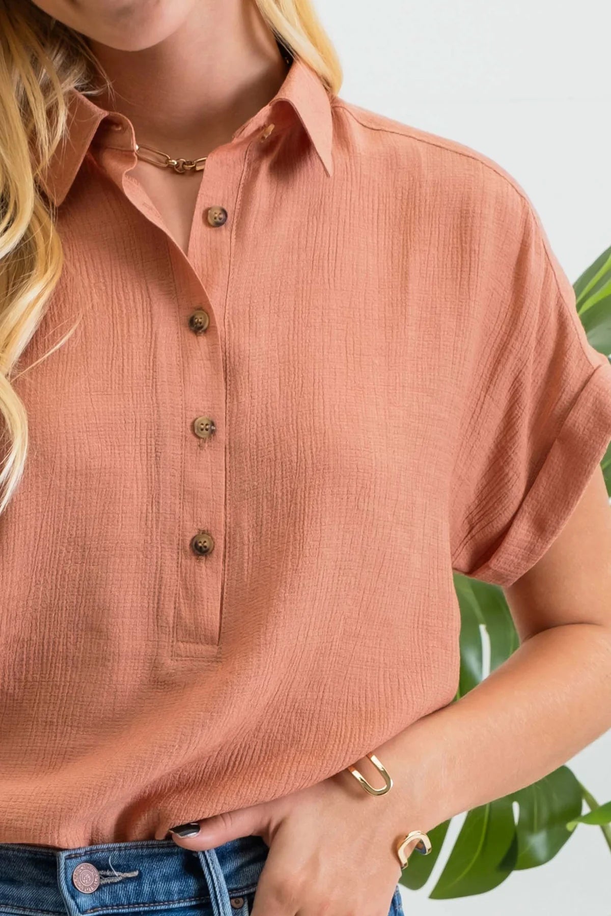 Just Peachy Top-Sienna