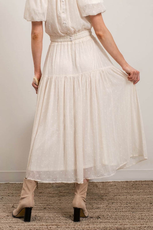 Sunday Coffee Skirt-Ivory