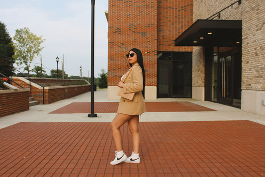 Effortless Effect Blazer-Khaki