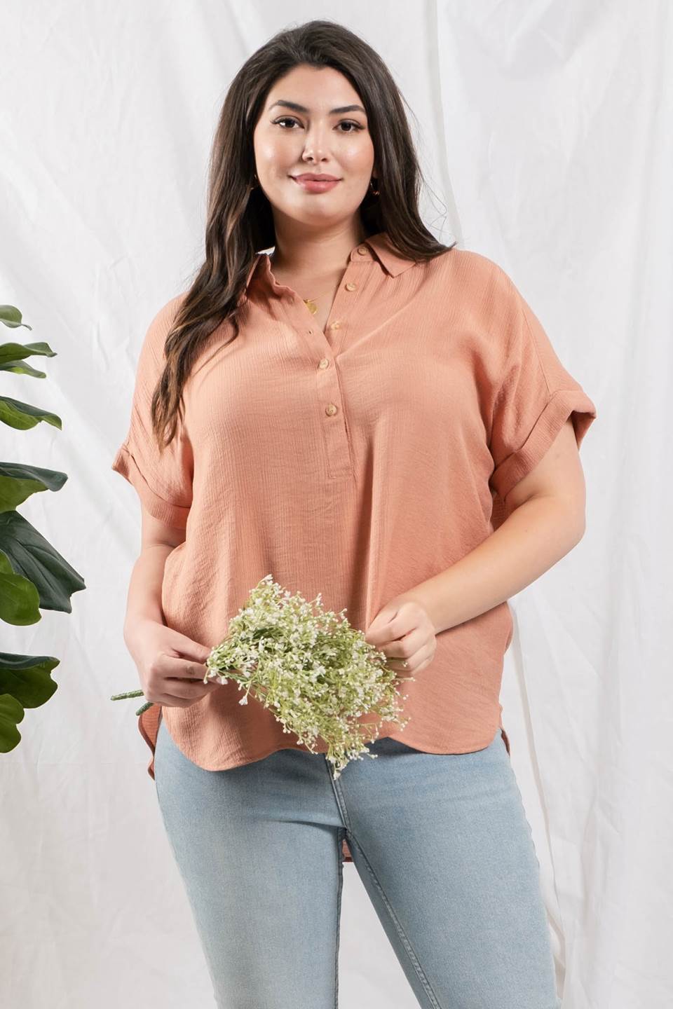 Just Peachy Top-Sienna