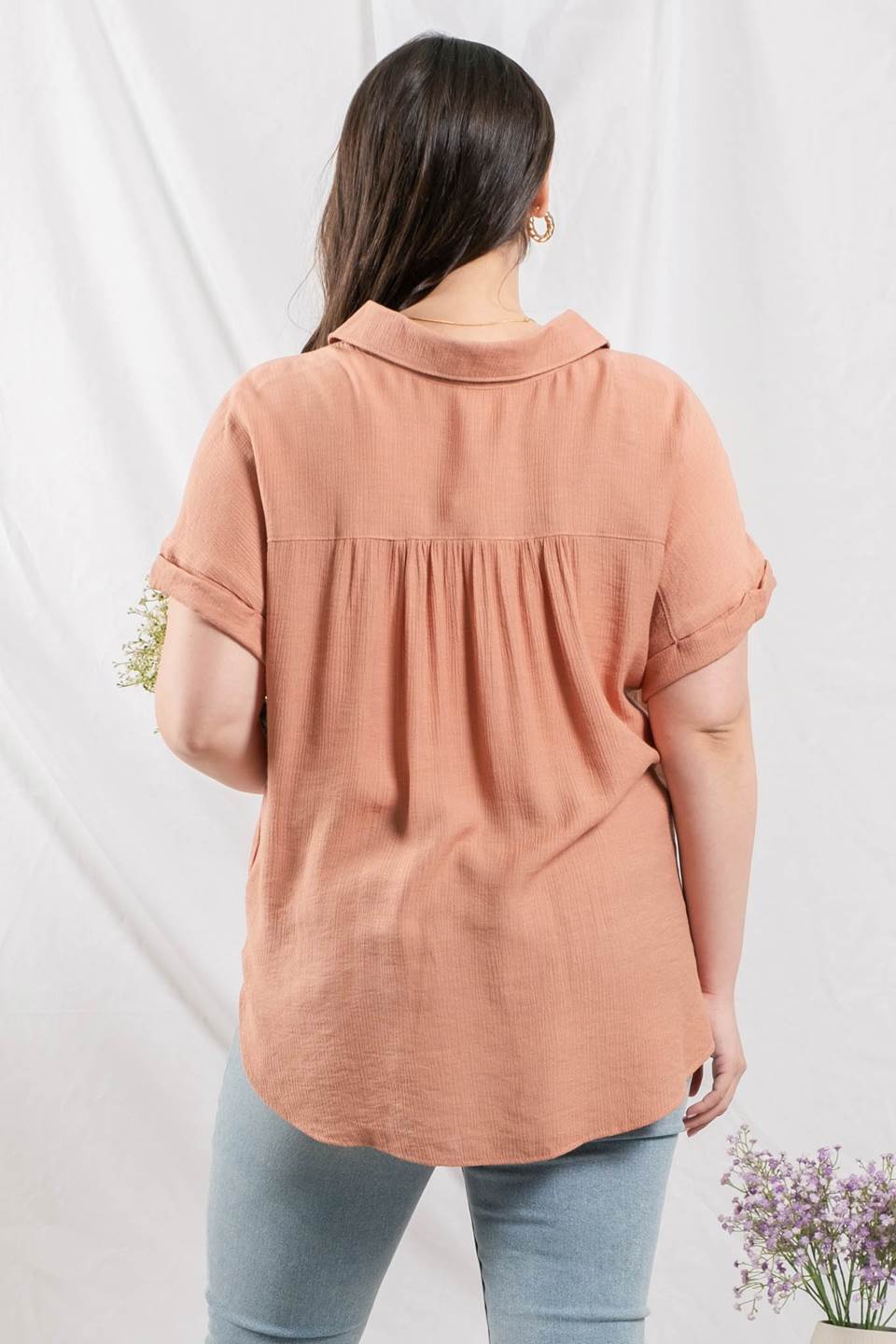 Just Peachy Top-Sienna