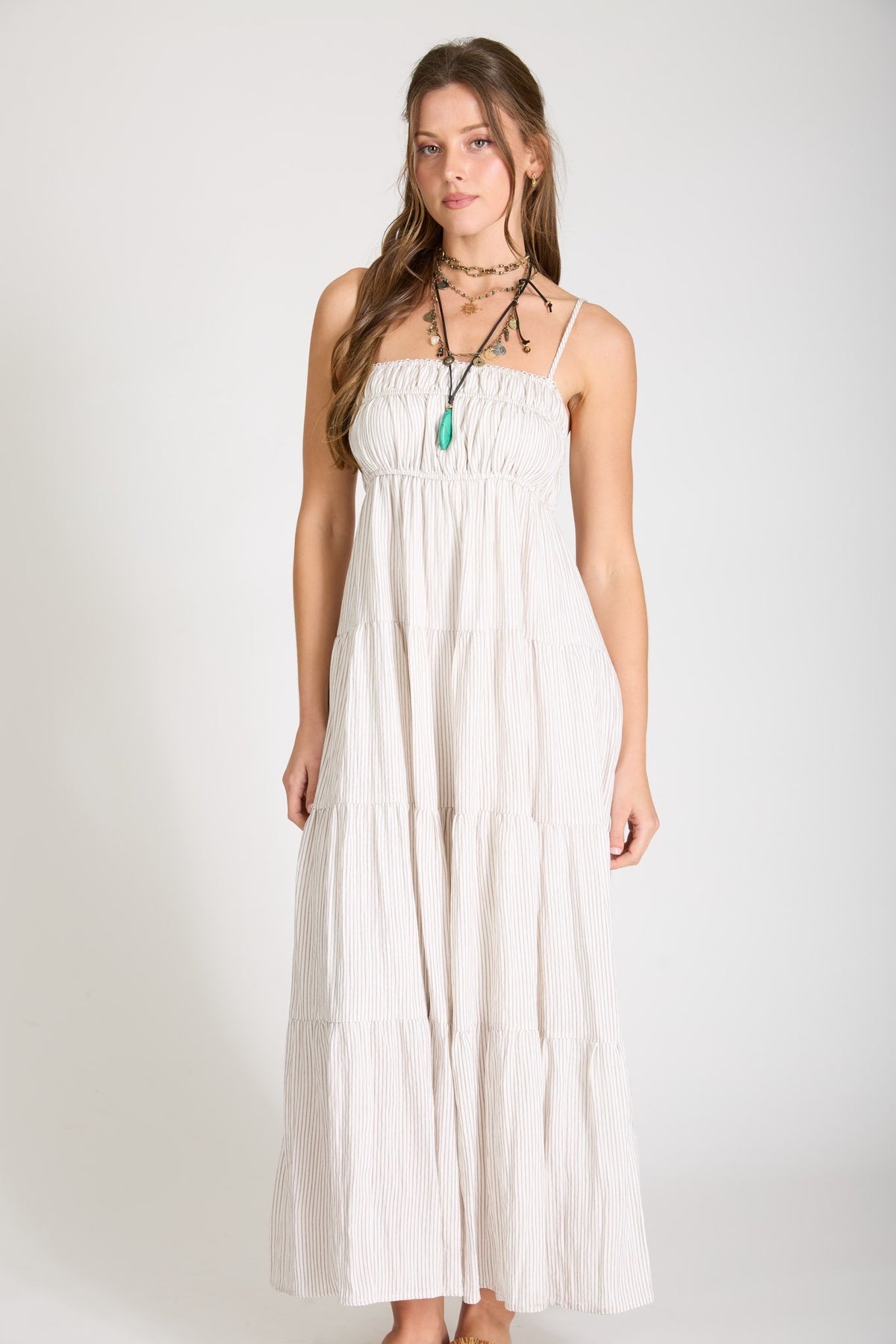 Casual Summer Dress- Mocha