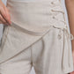 Dandelions Linen Skort-Oatmeal