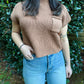 FALL-ing for you Knit Top-Camel