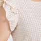 Josie Plaid Dress-Taupe