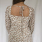 Falling Leaves Dress-Ivory/multi