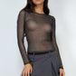 Foil Mesh Top-Black