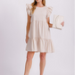 Josie Plaid Dress-Taupe