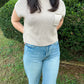 FALL-ing for you Knit Top-Sand