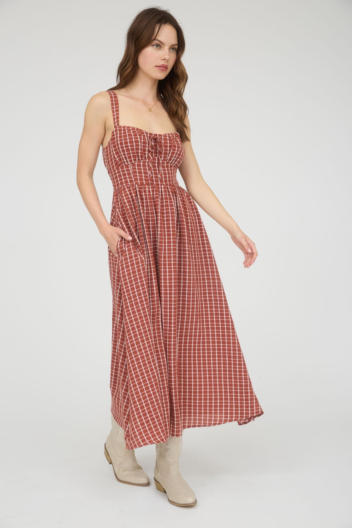 Autumn Dress-Brick