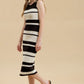 Walk on the beach Crochet Knit Dress-Black