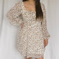 Falling Leaves Dress-Ivory/multi