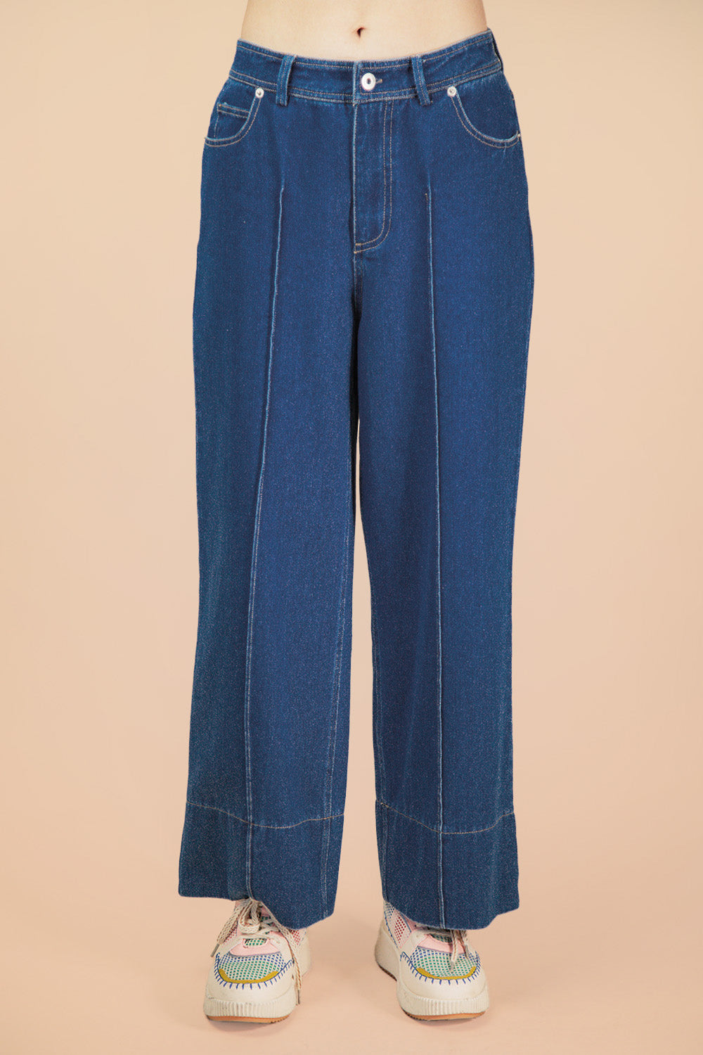 Wide Leg Denim-Indigo