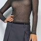 Foil Mesh Top-Black