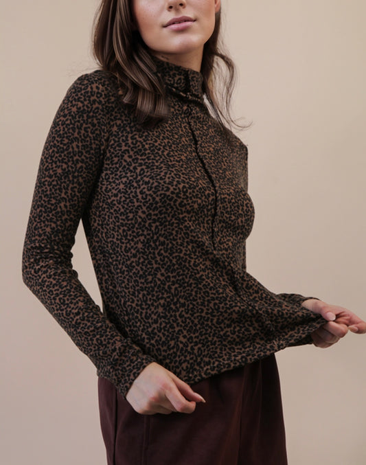 Mocha Leopard Long sleeve