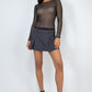 Foil Mesh Top-Black