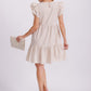 Josie Plaid Dress-Taupe