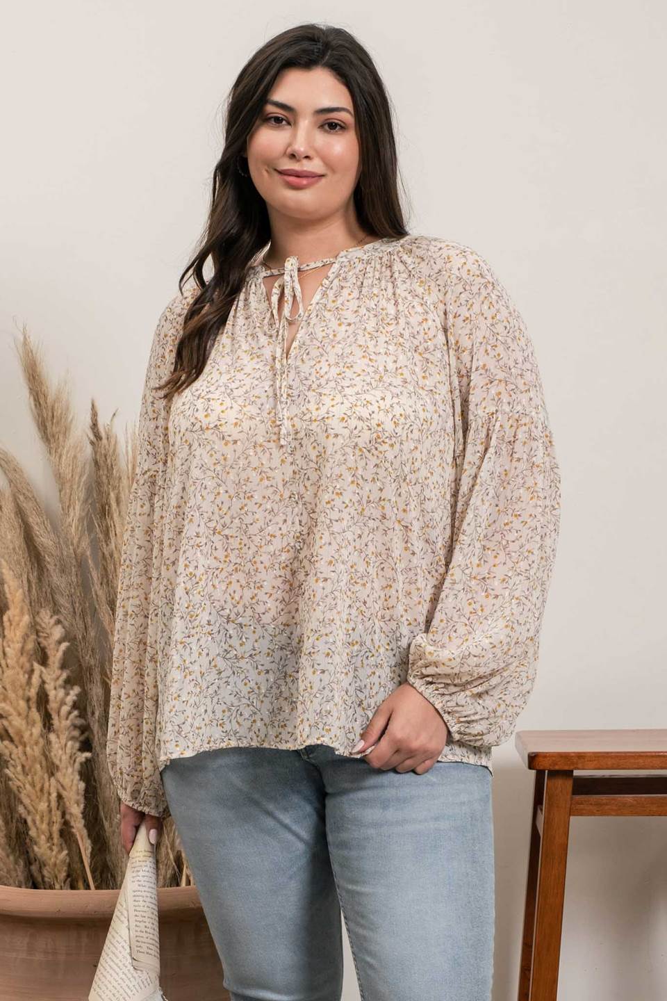 Flowers Forever Top-Ivory