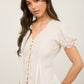 Miel + Lace Top- Cream