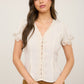 Miel + Lace Top- Cream