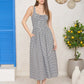 Scarlett Plaid Dress-Black