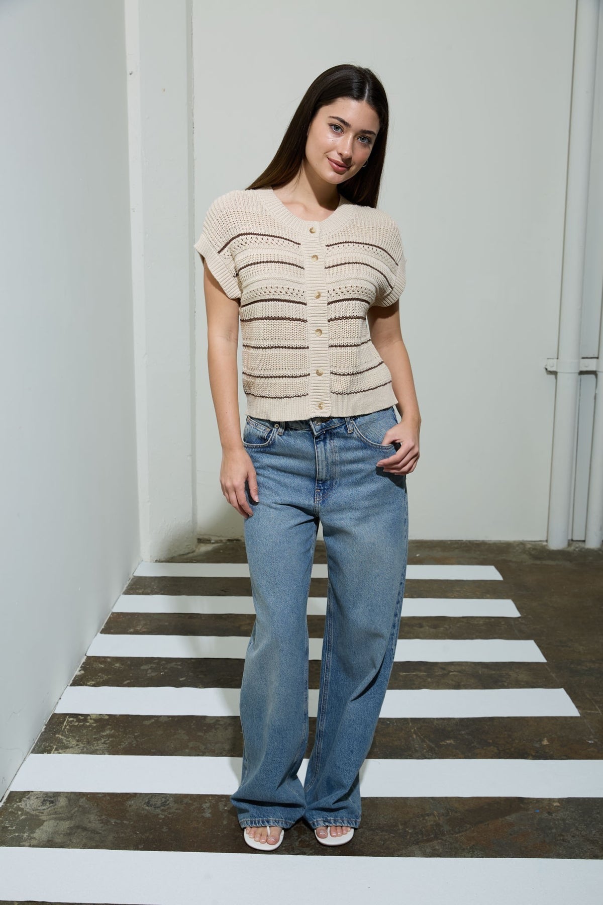 Sun Drenched Cardigan-Khaki