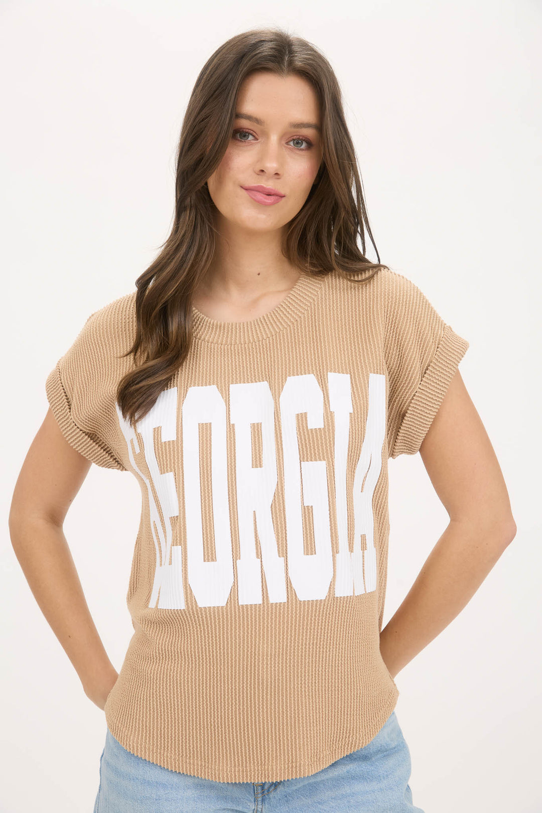 GA Knit Shirt-Khaki