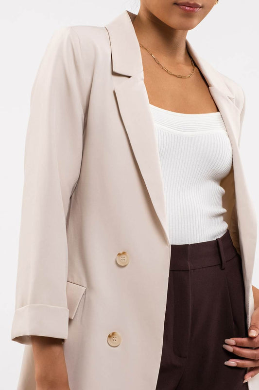 Effortless Effect Blazer-oatmeal