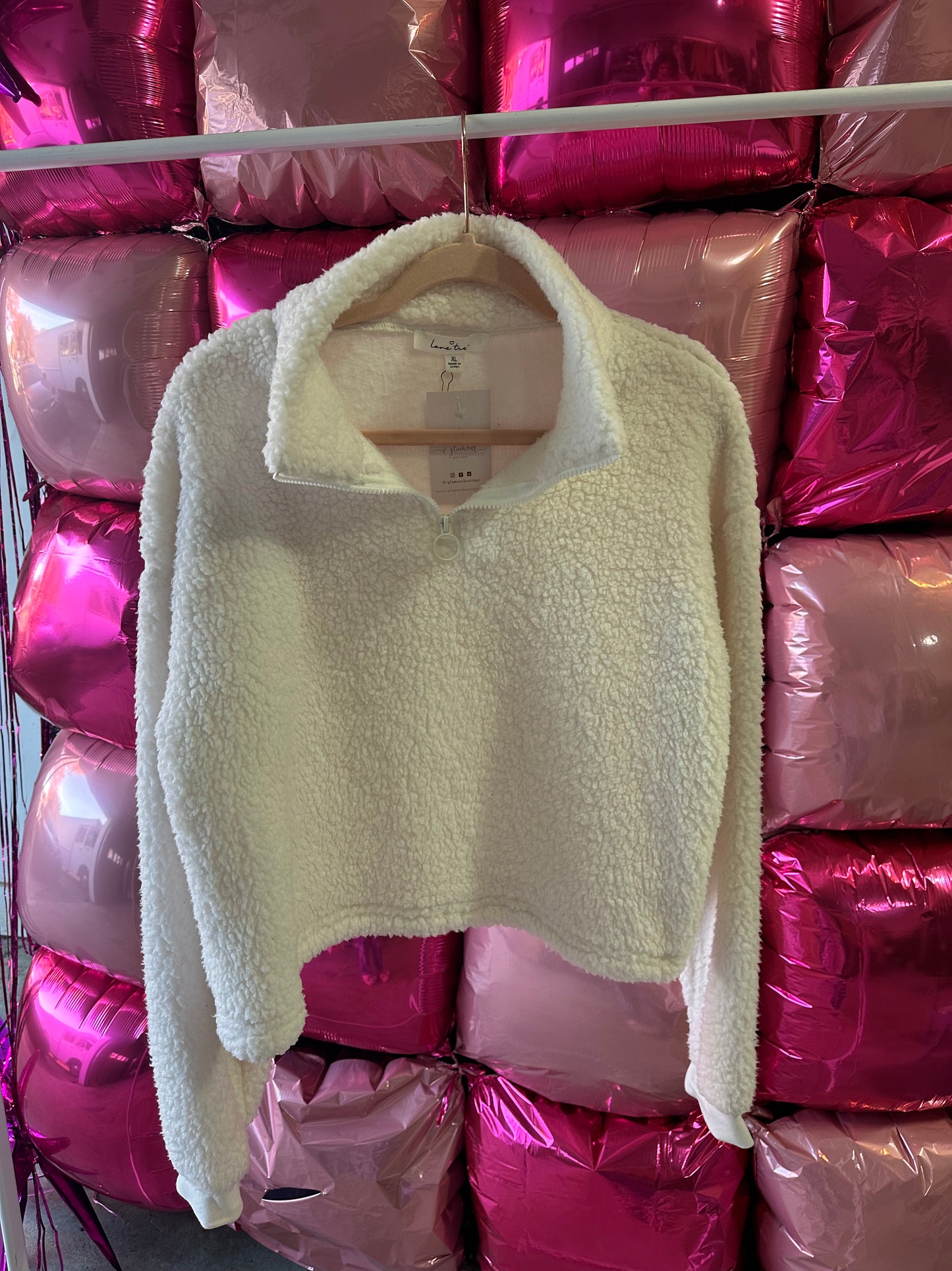 Sherpa Sweater-Ivory