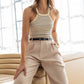 Suns out striped Tank Top-Cream