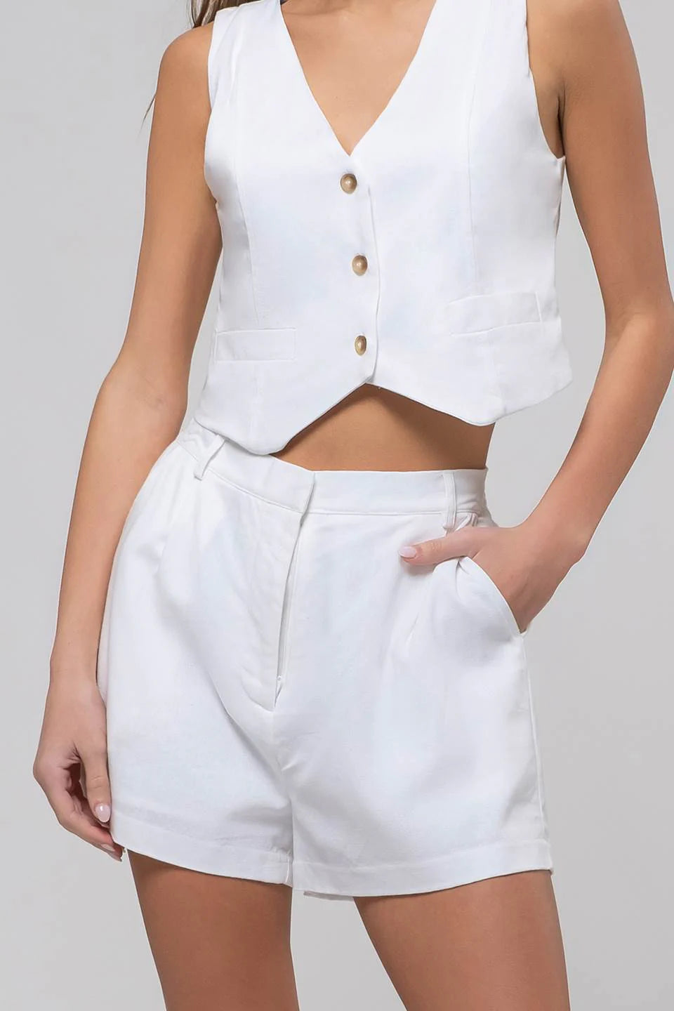 Summer is calling Chino Shorts-White