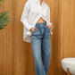Mid Morning Button up Top-White