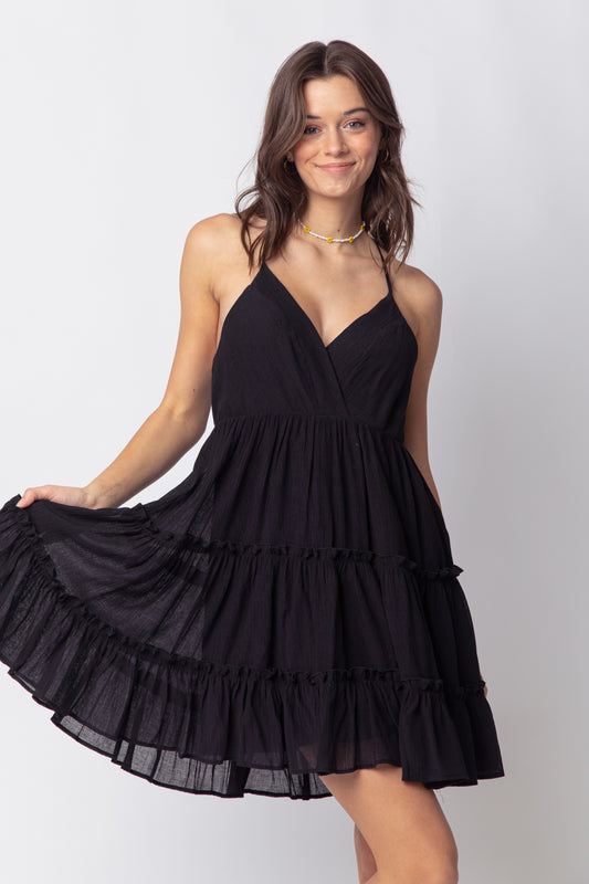 Summer Break Dress-Black