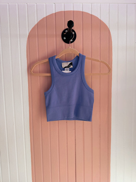Everyday Ribbed Tank-Peri
