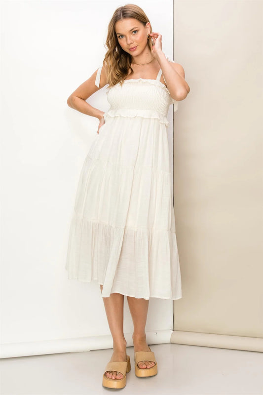 Summer Romance Dress-Ivory